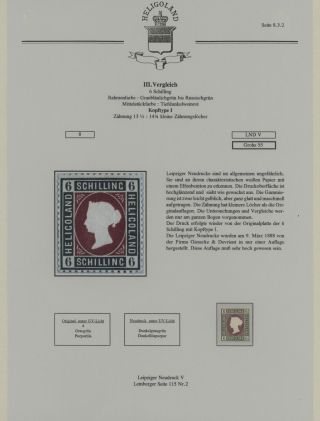 HELIGOLAND - STUDY COLLECTION OF REPRINTS – sheet 315
