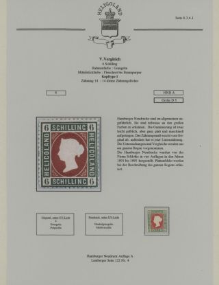 HELIGOLAND - STUDY COLLECTION OF REPRINTS – sheet 318