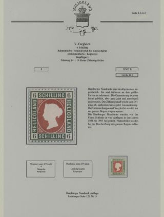 HELIGOLAND - STUDY COLLECTION OF REPRINTS – sheet 320