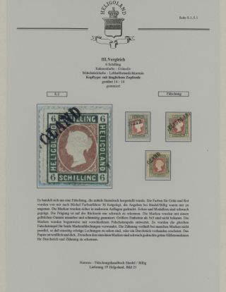 HELIGOLAND - STUDY COLLECTION OF REPRINTS – sheet 323