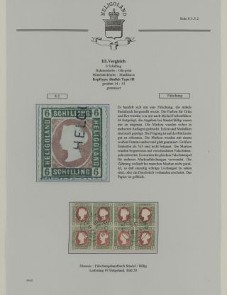 HELIGOLAND - STUDY COLLECTION OF REPRINTS – sheet 325