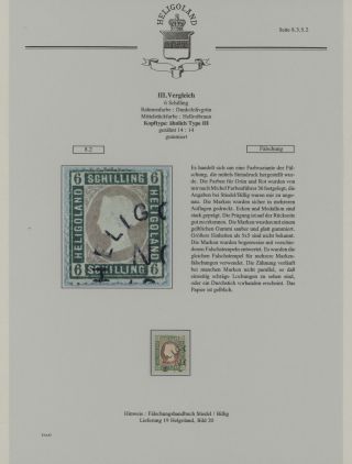 HELIGOLAND - STUDY COLLECTION OF REPRINTS – sheet 326