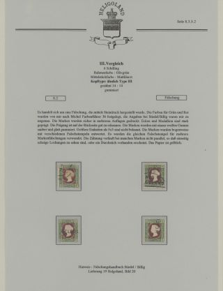 HELIGOLAND - STUDY COLLECTION OF REPRINTS – sheet 327