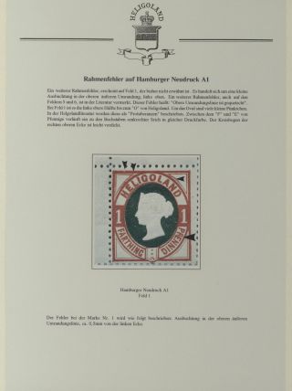 HELIGOLAND - STUDY COLLECTION OF REPRINTS – sheet 329