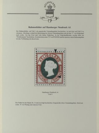 HELIGOLAND - STUDY COLLECTION OF REPRINTS – sheet 330