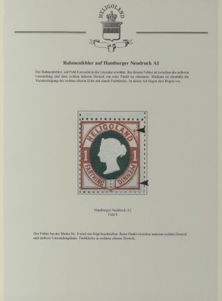 HELIGOLAND - STUDY COLLECTION OF REPRINTS – sheet 332