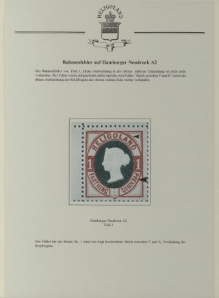 HELIGOLAND - STUDY COLLECTION OF REPRINTS – sheet 335