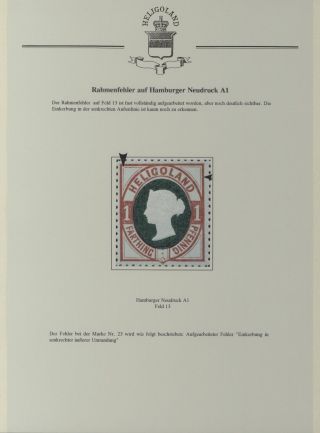 HELIGOLAND - STUDY COLLECTION OF REPRINTS – sheet 336