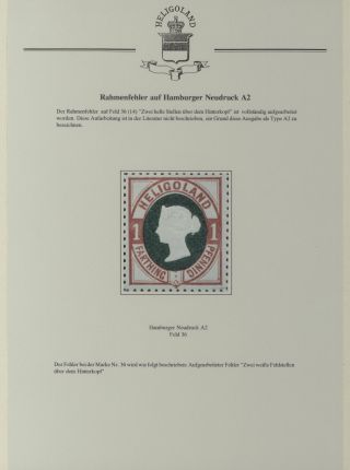 HELIGOLAND - STUDY COLLECTION OF REPRINTS – sheet 337