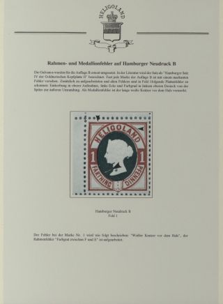HELIGOLAND - STUDY COLLECTION OF REPRINTS – sheet 338