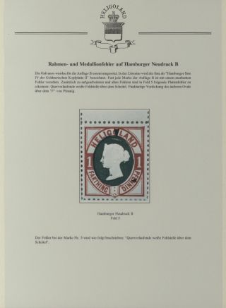 HELIGOLAND - STUDY COLLECTION OF REPRINTS – sheet 339