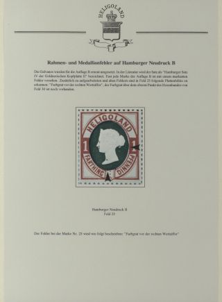 HELIGOLAND - STUDY COLLECTION OF REPRINTS – sheet 343