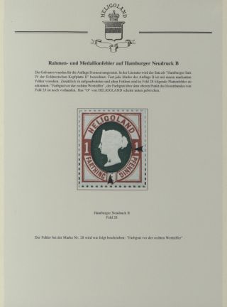 HELIGOLAND - STUDY COLLECTION OF REPRINTS – sheet 344