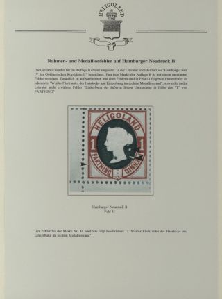 HELIGOLAND - STUDY COLLECTION OF REPRINTS – sheet 346