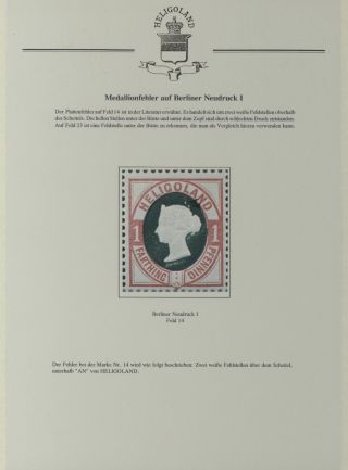 HELIGOLAND - STUDY COLLECTION OF REPRINTS – sheet 350