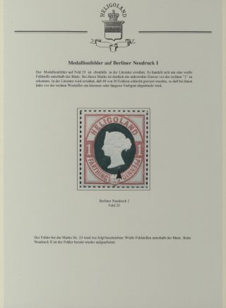 HELIGOLAND - STUDY COLLECTION OF REPRINTS – sheet 352