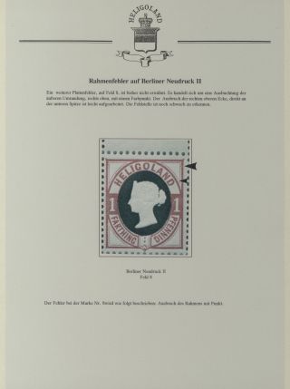 HELIGOLAND - STUDY COLLECTION OF REPRINTS – sheet 354