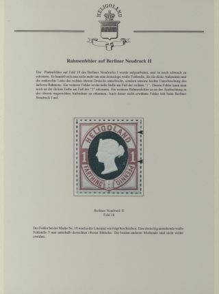 HELIGOLAND - STUDY COLLECTION OF REPRINTS – sheet 355