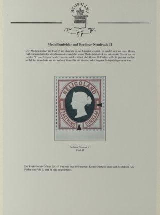 HELIGOLAND - STUDY COLLECTION OF REPRINTS – sheet 356
