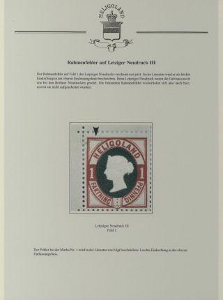 HELIGOLAND - STUDY COLLECTION OF REPRINTS – sheet 357
