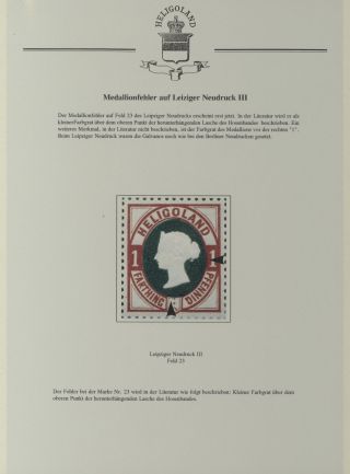 HELIGOLAND - STUDY COLLECTION OF REPRINTS – sheet 358