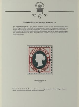 HELIGOLAND - STUDY COLLECTION OF REPRINTS – sheet 359