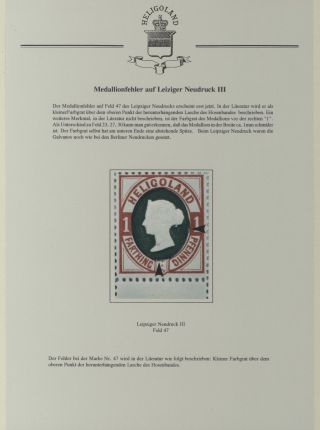 HELIGOLAND - STUDY COLLECTION OF REPRINTS – sheet 361