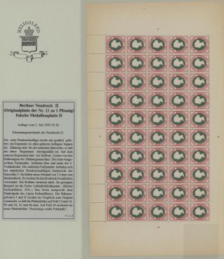 HELIGOLAND - STUDY COLLECTION OF REPRINTS – sheet 386