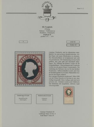 HELIGOLAND - STUDY COLLECTION OF REPRINTS – sheet 390