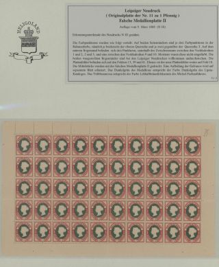 HELIGOLAND - STUDY COLLECTION OF REPRINTS – sheet 391