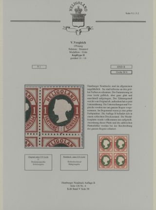 HELIGOLAND - STUDY COLLECTION OF REPRINTS – sheet 398