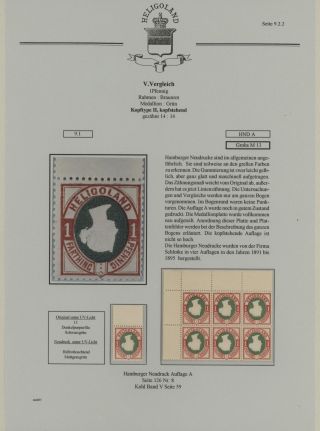 HELIGOLAND - STUDY COLLECTION OF REPRINTS – sheet 403