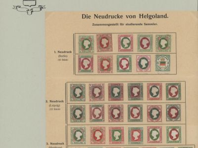 HELGOLAND - STUDIJNÍ SBÍRKA NOVOTISKŮ