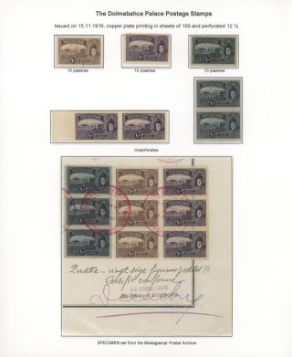 OSMANISCHE BRIEFMARKEN GEDRÜCKT IN ÖSTERREICH-UNGARISCHEN STAATSDRUCKEREI IN WIEN, WÄHREND 1.WELTKRIEG – Blatt 5