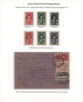 OSMANISCHE BRIEFMARKEN GEDRÜCKT IN ÖSTERREICH-UNGARISCHEN STAATSDRUCKEREI IN WIEN, WÄHREND 1.WELTKRIEG – Blatt 9