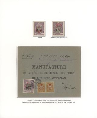 OTTOMAN STAMPS PRINTED IN AUSTRO-HUNGARIAN STATE PRINTING HOUSE VIENNA DURING WWI – sheet 50