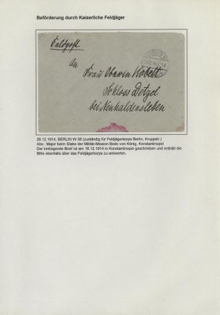 DIE FELDPOST DER DEUTSCHEN MILITÄR-MISSION IN DER TÜRKEI 1914-1918 – Blatt 3