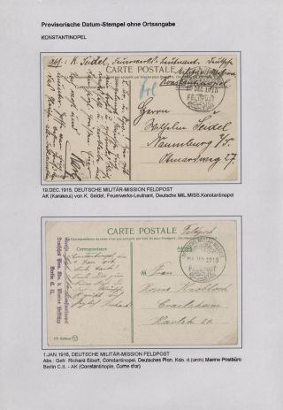 DIE FELDPOST DER DEUTSCHEN MILITÄR-MISSION IN DER TÜRKEI 1914-1918 – Blatt 5