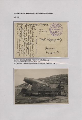 DIE FELDPOST DER DEUTSCHEN MILITÄR-MISSION IN DER TÜRKEI 1914-1918 – Blatt 6