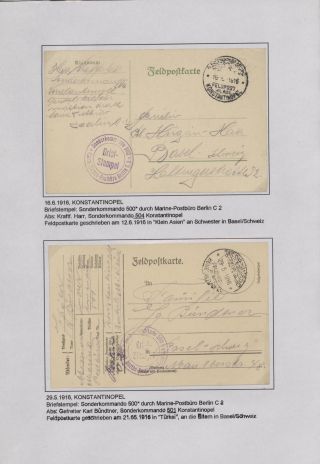 DIE FELDPOST DER DEUTSCHEN MILITÄR-MISSION IN DER TÜRKEI 1914-1918 – Blatt 9