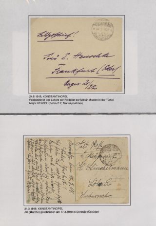 FIELD POST OF THE GERMAN MILITARY MISSION IN TURKEY 1914-1918 – sheet 19