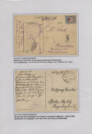 FIELD POST OF THE GERMAN MILITARY MISSION IN TURKEY 1914-1918 – sheet 24