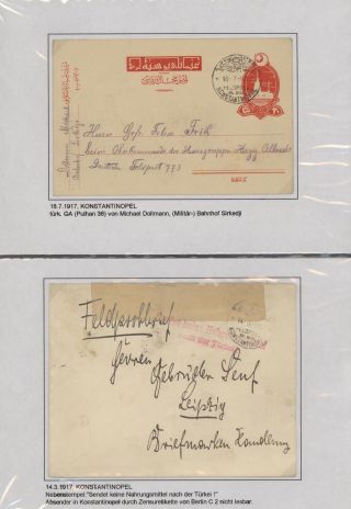 FIELD POST OF THE GERMAN MILITARY MISSION IN TURKEY 1914-1918 – sheet 25