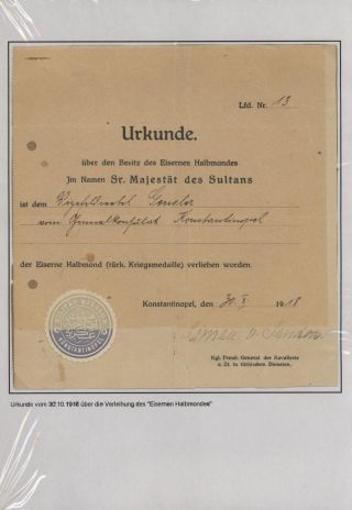 FIELD POST OF THE GERMAN MILITARY MISSION IN TURKEY 1914-1918 – sheet 31