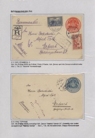 POLNÍ POŠTA NĚMECKÉ VÁLEČNÉ MISE V TURECKU 1914-1918 – list 33