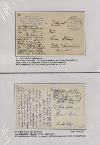POLNÍ POŠTA NĚMECKÉ VÁLEČNÉ MISE V TURECKU 1914-1918 – list 37