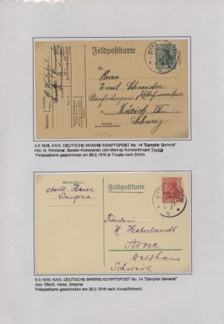 POLNÍ POŠTA NĚMECKÉ VÁLEČNÉ MISE V TURECKU 1914-1918 – list 94