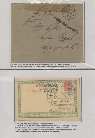 POLNÍ POŠTA NĚMECKÉ VÁLEČNÉ MISE V TURECKU 1914-1918 – list 98