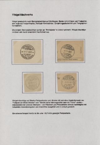 FIELD POST OF THE GERMAN MILITARY MISSION IN TURKEY 1914-1918 – sheet 121