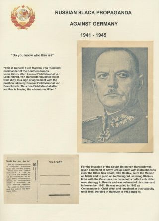 RUSSIAN BLACK PROPAGANDA (AGAINST GERMANY AND FINLAND) – sheet 9
